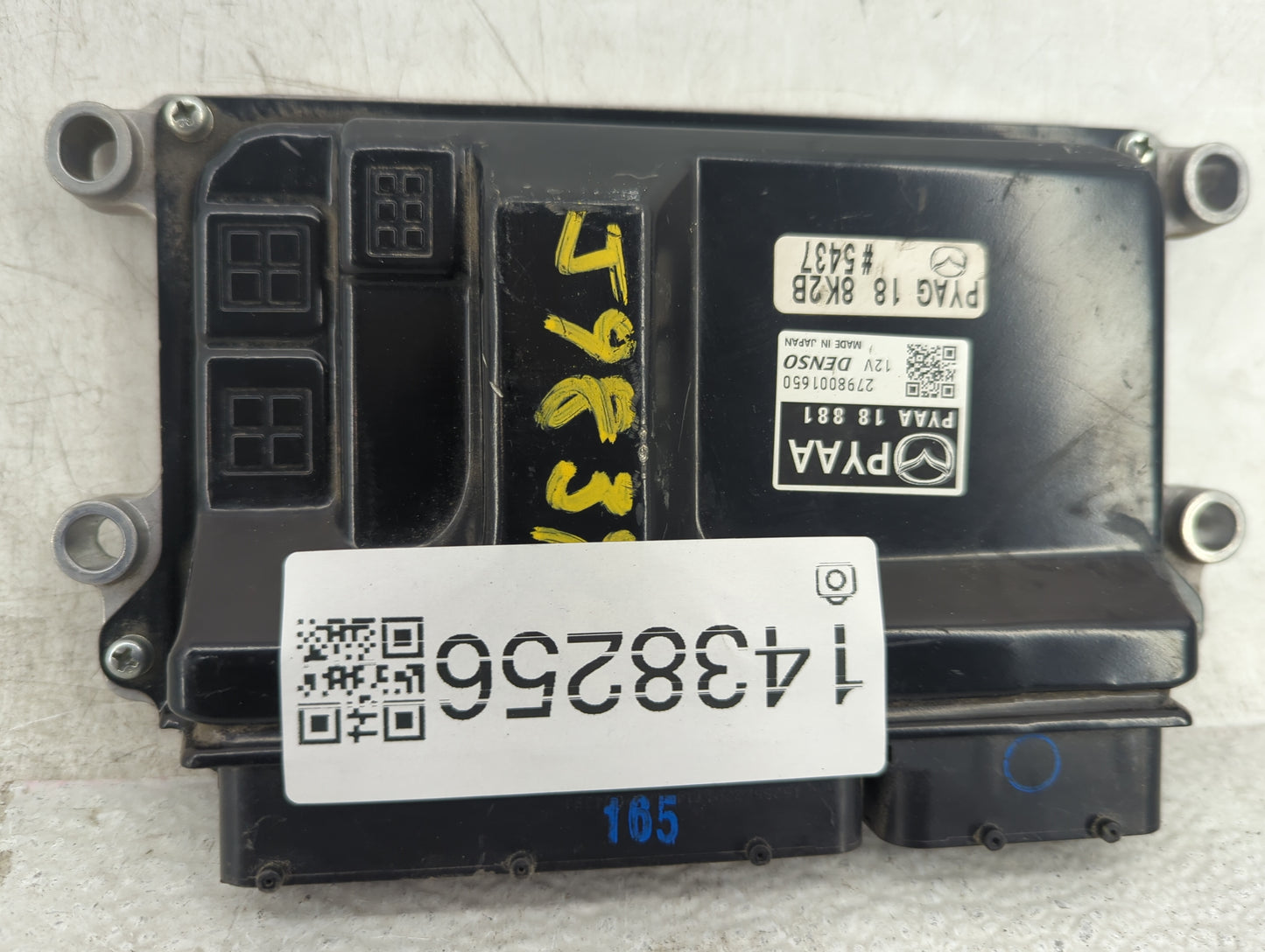 2016 Mazda Mazda6 PCM Engine Control Computer ECU ECM PCU OEM P/N:PYAG 18 8K2B, PYAA 18 881, 279800-1650 Fits OEM Used Auto 