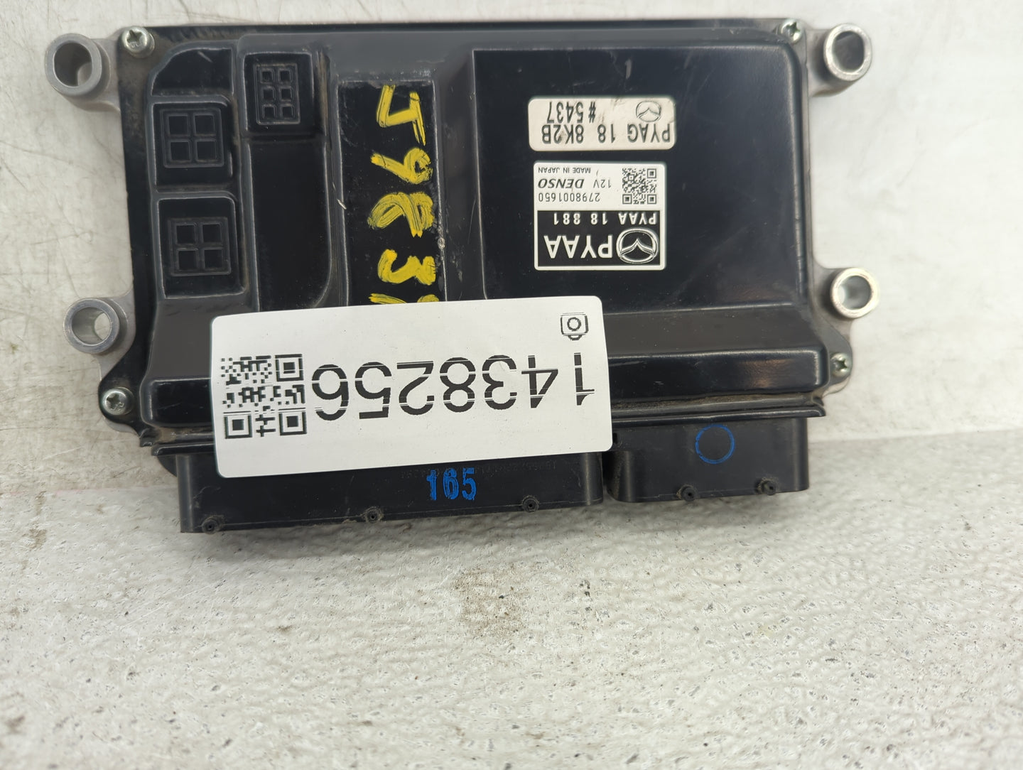 2016 Mazda Mazda6 PCM Engine Control Computer ECU ECM PCU OEM P/N:PYAG 18 8K2B, PYAA 18 881, 279800-1650 Fits OEM Used Auto 
