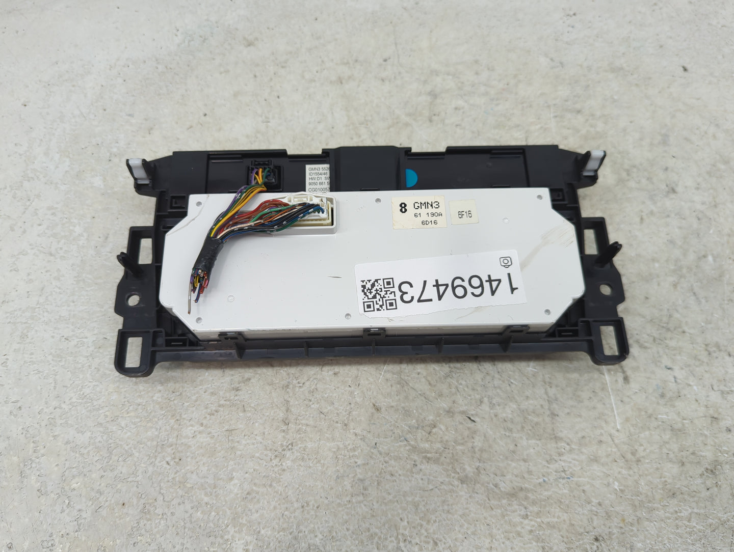 2016 Mazda Mazda6 Climate Control Module Temperature AC/Heater Replacement P/N:GMN361190A Fits OEM Used Auto Parts - Oemused
