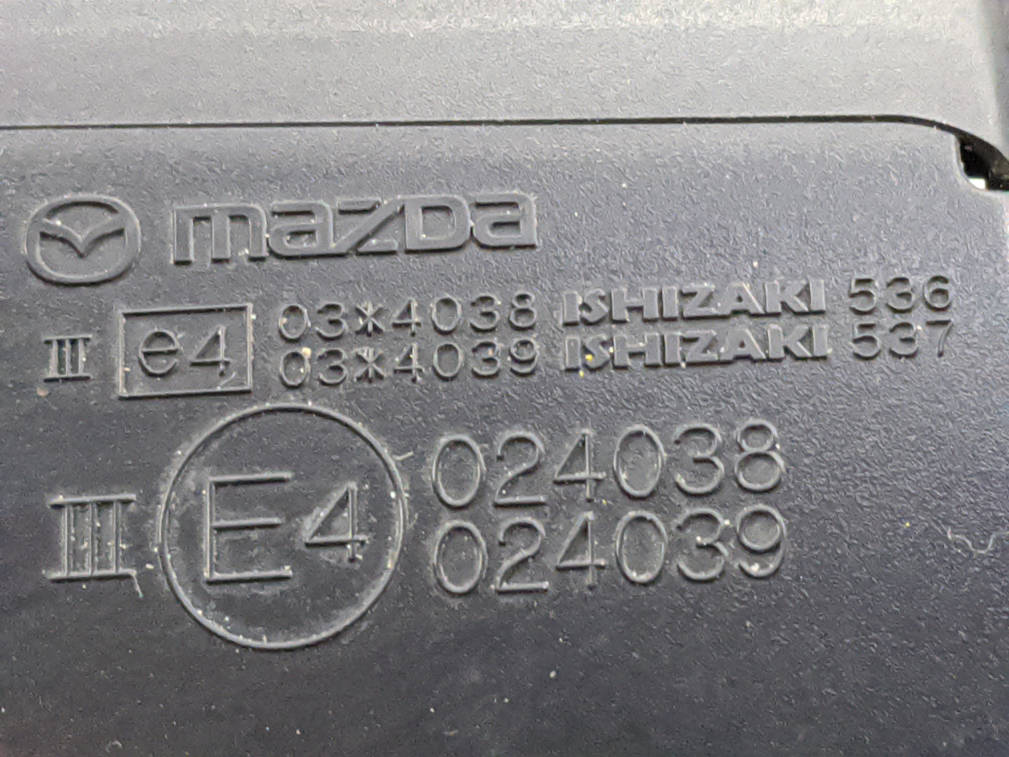 2016 Mazda Mazda6 Driver Side View Mirror - Left Door Mirror OEM Used - Oemusedautoparts1.com