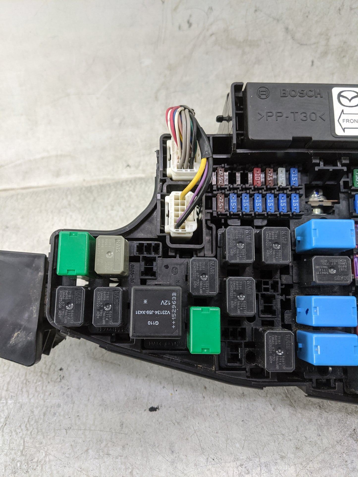 2016 Mazda Mazda6 Fusebox Fuse Box Panel Relay Module P/N:G46C-675X0 GHP9-67BF1, K7005XPP-TD10K Fits Fits 2014 2015 OEM Used