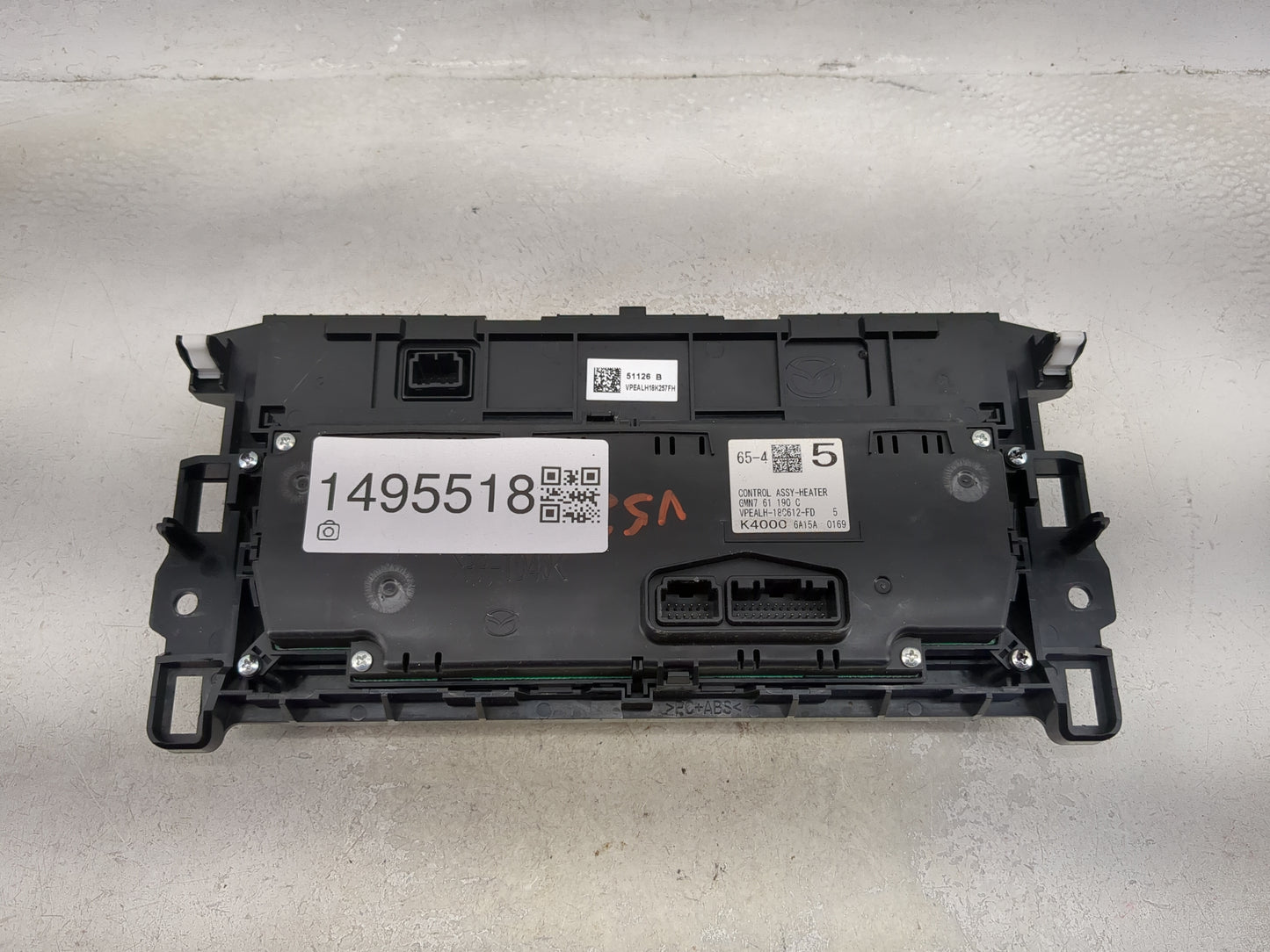 2016 Mazda Mazda6 Climate Control Module Temperature AC/Heater Replacement P/N:GMN7 61 190 C VPEALH-18C612-FD Fits OEM Used 