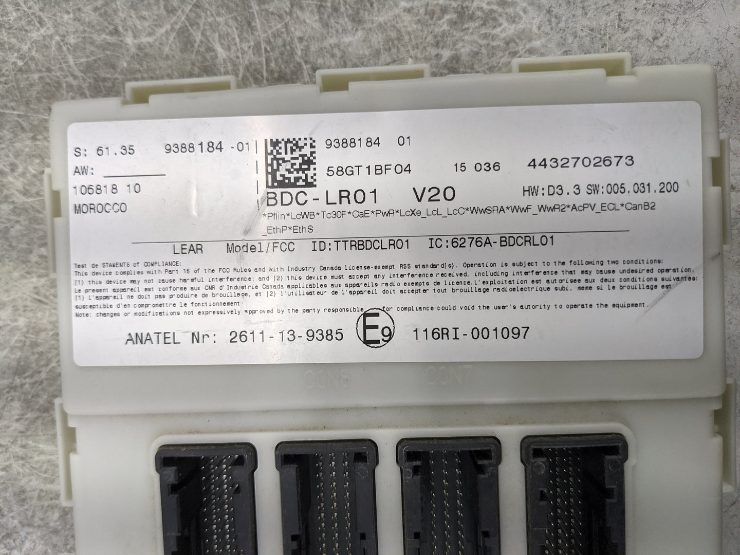 2016 Mercedes-benz 320 Body Control Module Bcm - Oemusedautoparts1.com