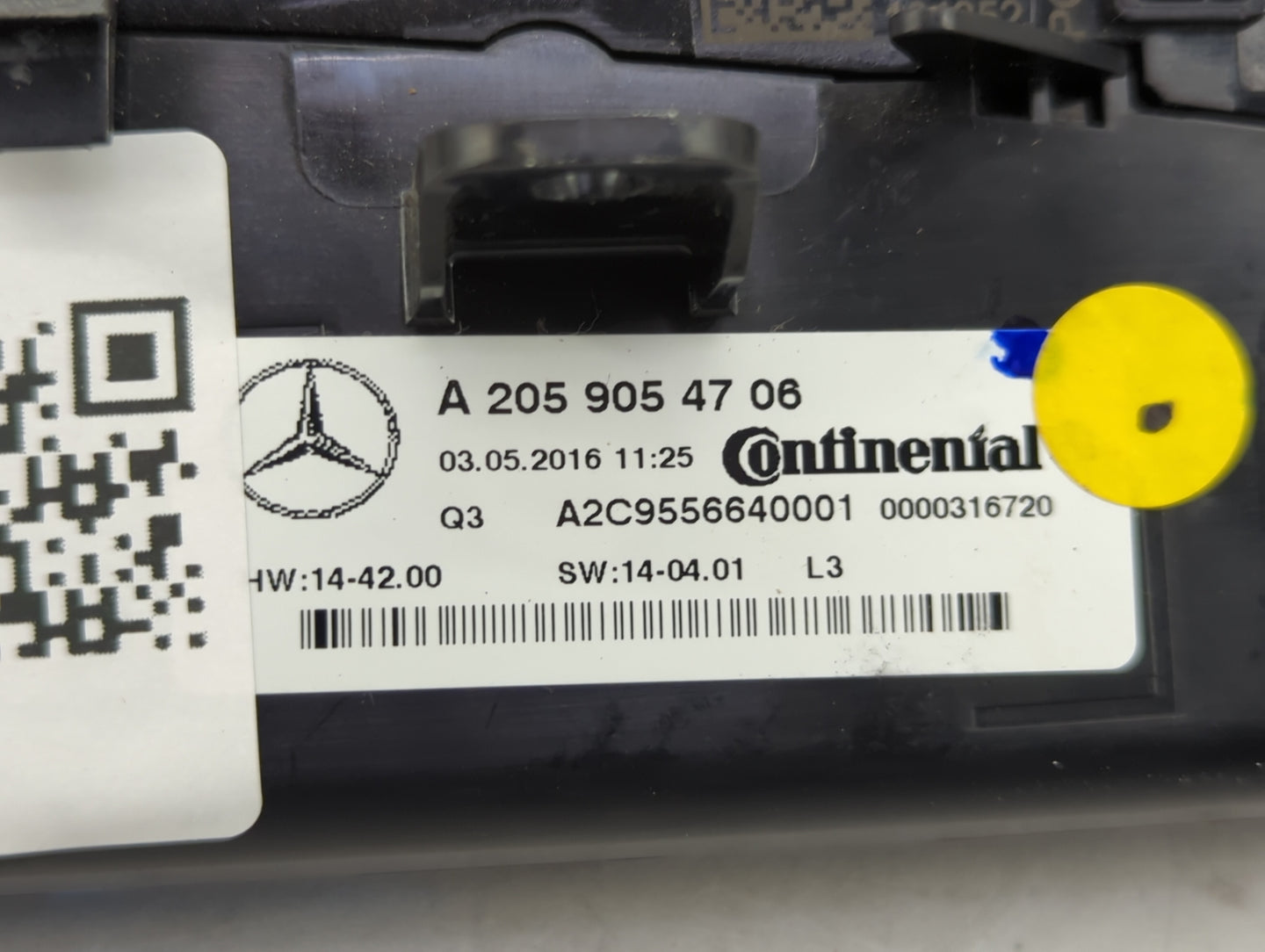 2016 Mercedes-Benz C-Class Climate Control Module Temperature AC/Heater Replacement P/N:A2059054706 A2C9556640001 Fits OEM U