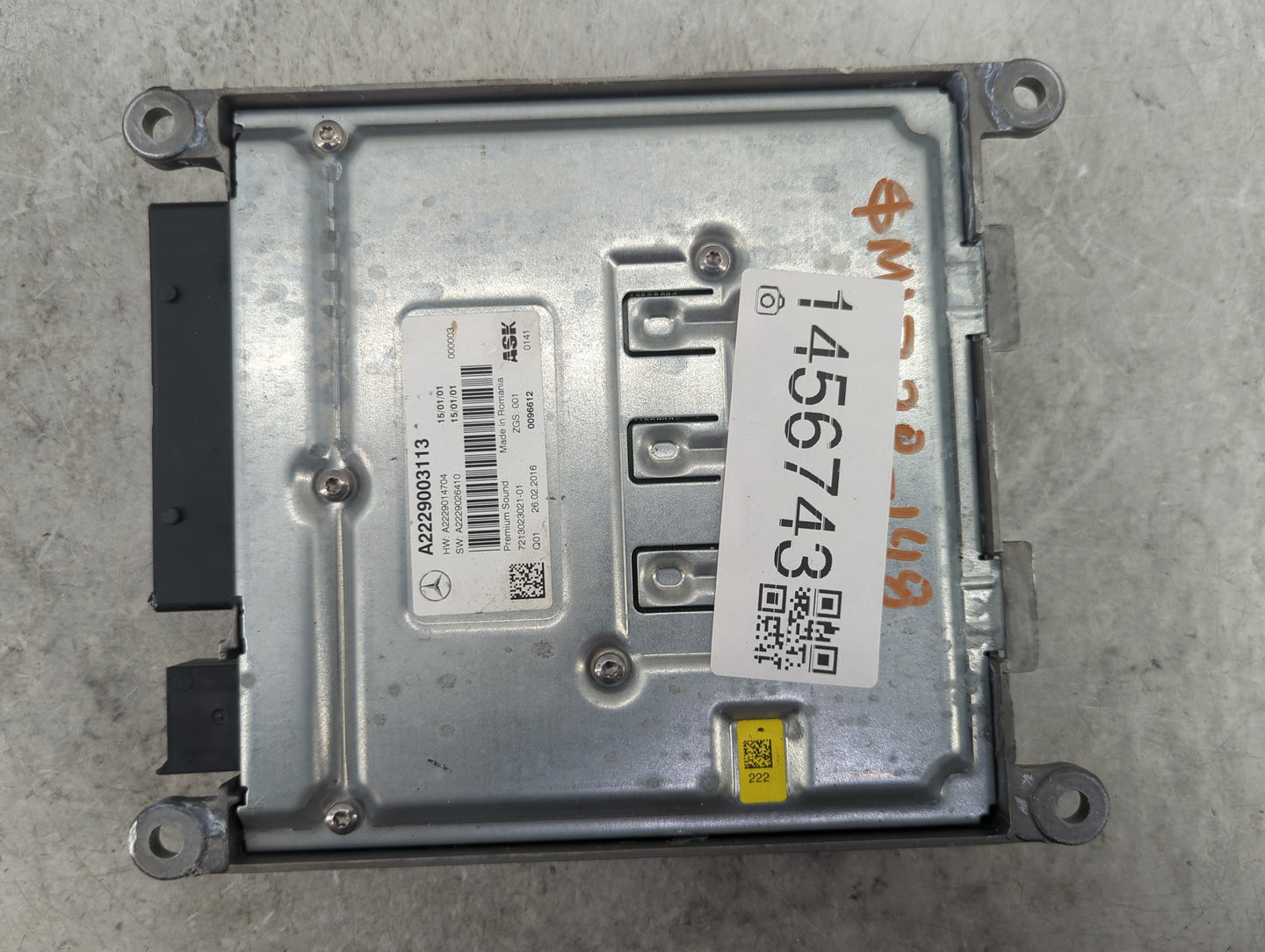 Mercedes-benz C-class Radio Speaker Amplifier - Oemusedautoparts1.com
