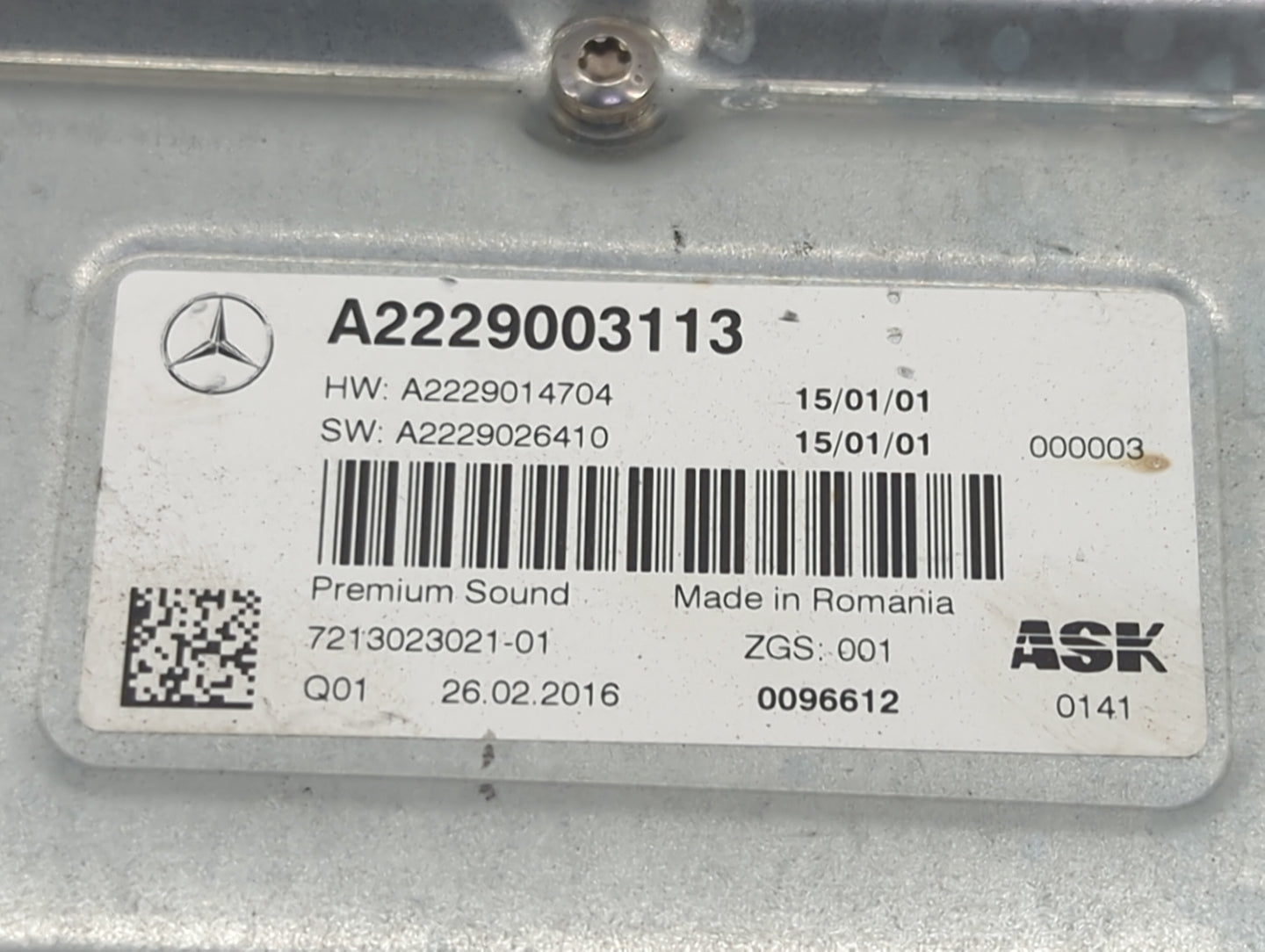Mercedes-benz C-class Radio Speaker Amplifier - Oemusedautoparts1.com