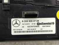 2016 Mercedes-Benz C-Class Climate Control Module Temperature AC/Heater Replacement P/N:A2059054706 A2C93753600 Fits OEM Use
