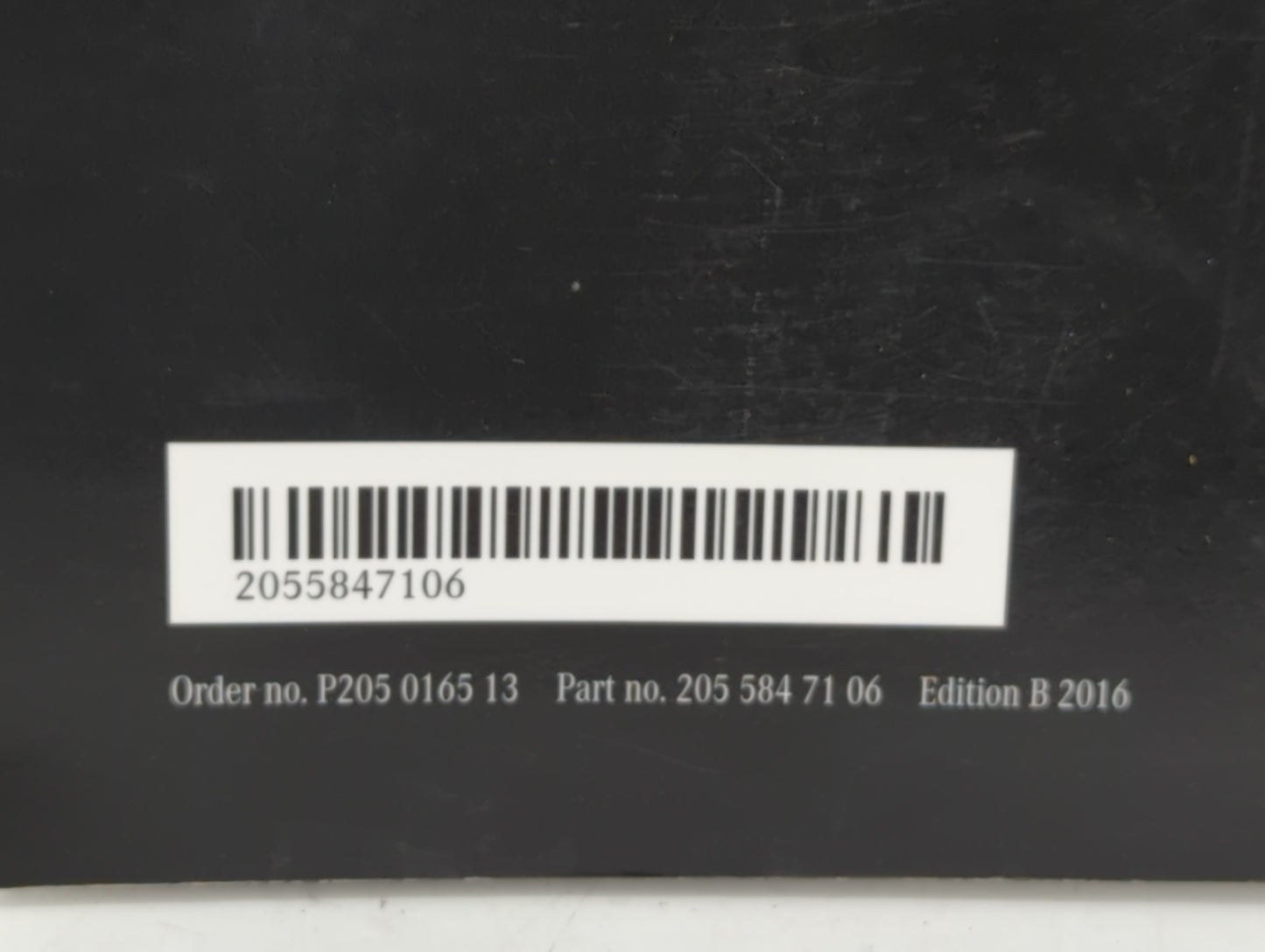 2016 Mercedes-Benz C250 Owners Manual Book Guide OEM Used Auto Parts - Oemusedautoparts1.com