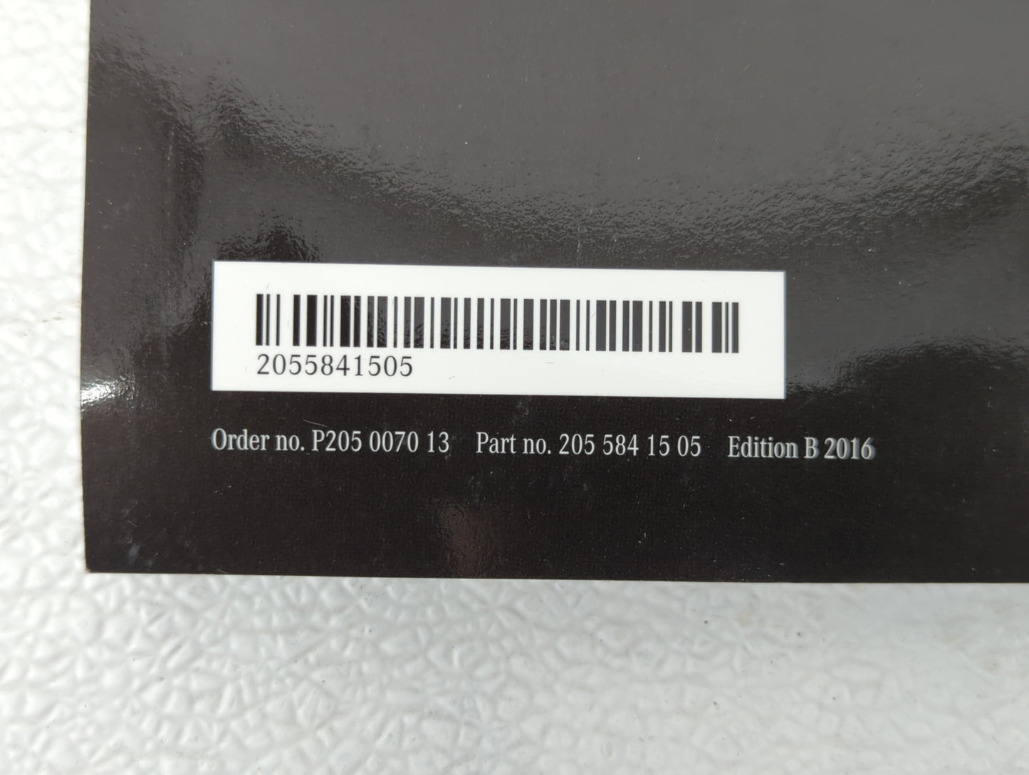 2016 Mercedes-Benz C250 Owners Manual Book Guide OEM Used Auto Parts - Oemusedautoparts1.com