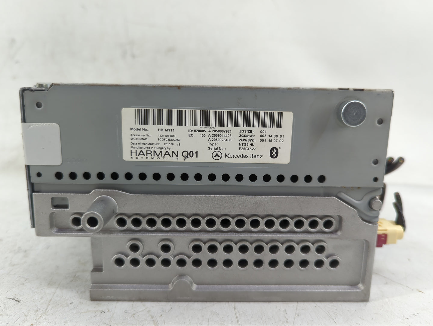 2016 Mercedes-Benz C300 Radio AM FM Cd Player Receiver Replacement P/N:2059004622 Fits OEM Used Auto Parts - Oemusedautopart