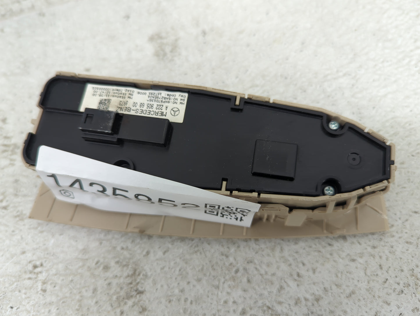 2015-2021 Mercedes-Benz C300 Master Power Window Switch Replacement Driver Side Left P/N:A 222 905 68 00 Fits OEM Used Auto 