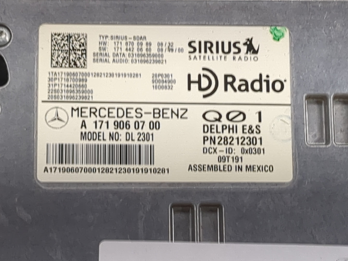 2016-2016 Mercedes-benz C300 Tuner Satellite Receiver - Oemusedautoparts1.com