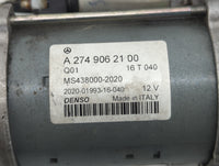 2015-2018 Mercedes-Benz C300 Car Starter Motor Solenoid OEM P/N:A 274 906 21 00 Fits Fits 2015 2016 2017 2018 2019 2020 2021