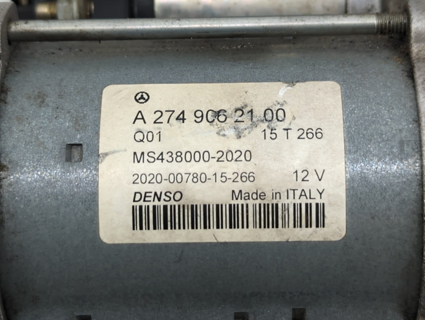 2015-2018 Mercedes-Benz C300 Car Starter Motor Solenoid OEM P/N:A 274 906 21 00 Fits Fits 2015 2016 2017 2018 2019 2020 2021