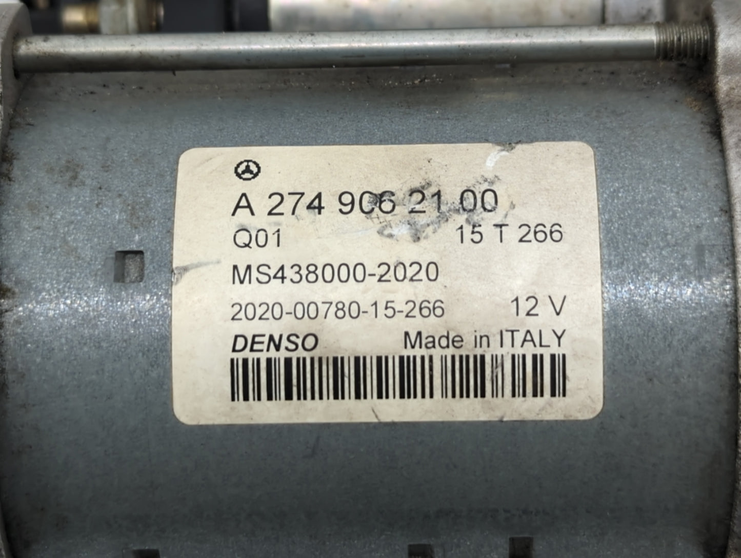 2015-2018 Mercedes-Benz C300 Car Starter Motor Solenoid OEM P/N:A 274 906 21 00 Fits Fits 2015 2016 2017 2018 2019 2020 2021