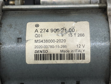 2015-2018 Mercedes-Benz C300 Car Starter Motor Solenoid OEM P/N:A 274 906 21 00 Fits Fits 2015 2016 2017 2018 2019 2020 2021 OEM Used Auto Parts