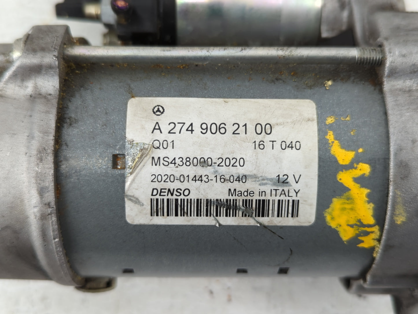2015-2018 Mercedes-Benz C300 Car Starter Motor Solenoid OEM P/N:A 274 906 21 00 Fits Fits 2015 2016 2017 2018 2019 2020 2021