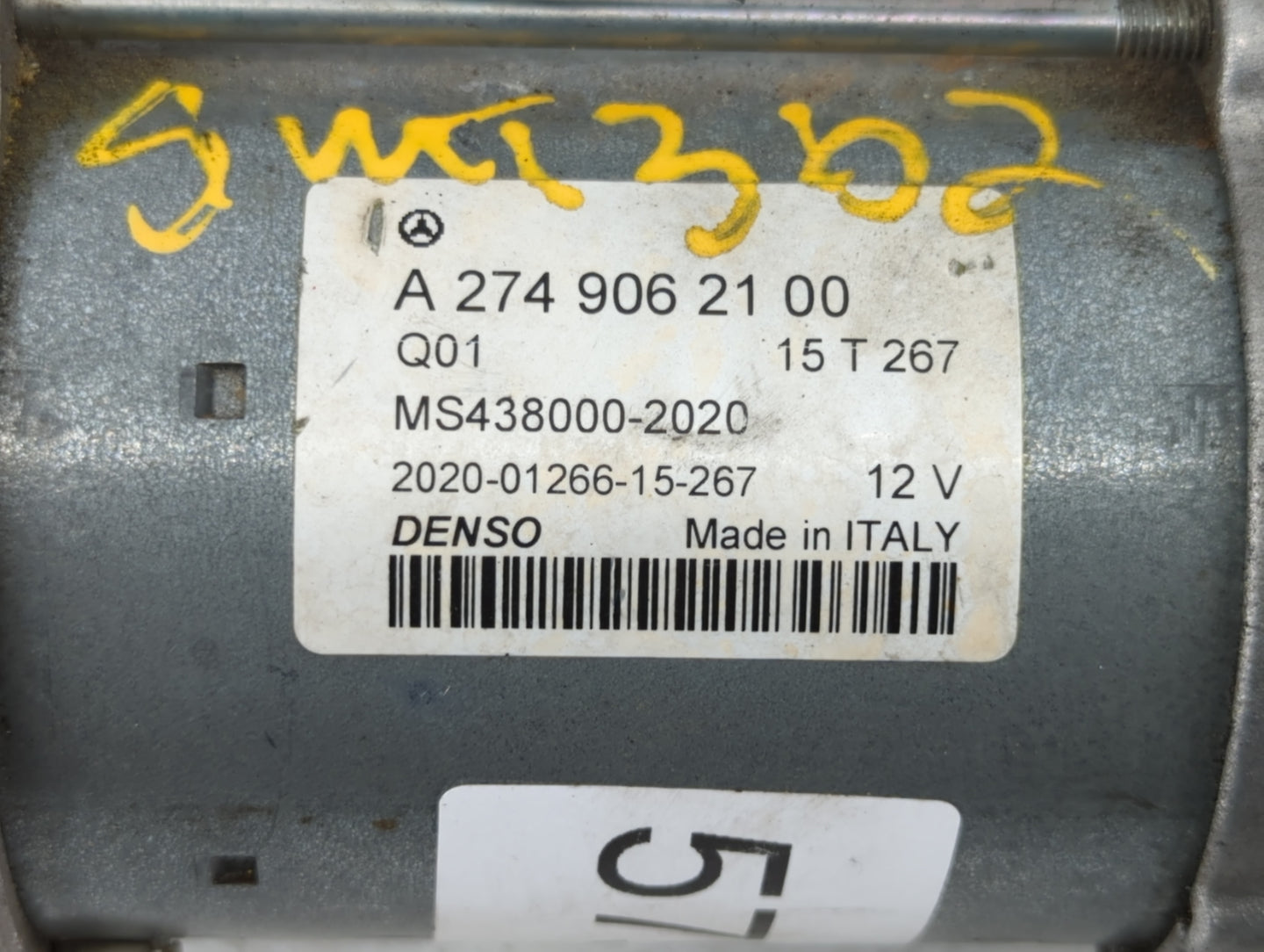 2015-2018 Mercedes-Benz C300 Car Starter Motor Solenoid OEM P/N:A 274 906 21 00 Fits Fits 2015 2016 2017 2018 2019 2020 2021