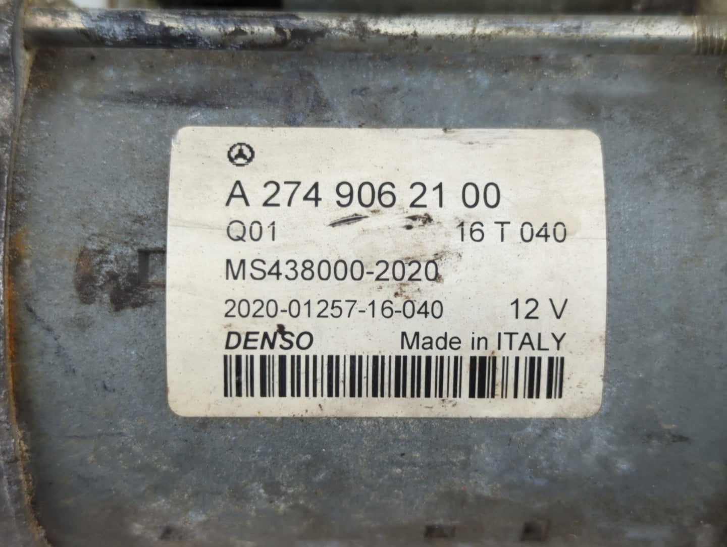 2015-2018 Mercedes-Benz C300 Car Starter Motor Solenoid OEM P/N:A 274 906 21 00 Fits Fits 2015 2016 2017 2018 2019 2020 2021