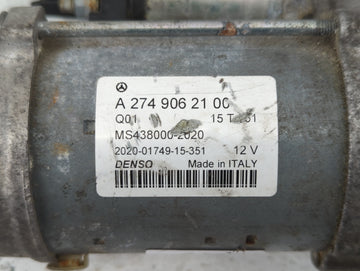 2015-2018 Mercedes-Benz C300 Car Starter Motor Solenoid OEM P/N:A 274 906 21 00 Fits Fits 2015 2016 2017 2018 2019 2020 2021 OEM Used Auto Parts