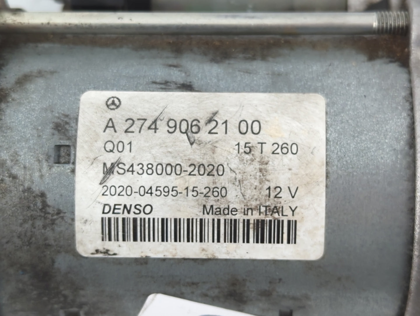 2015-2018 Mercedes-Benz C300 Car Starter Motor Solenoid OEM P/N:MS438000-2020 A 274 906 21 00 Fits OEM Used Auto Parts - Oem