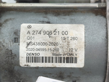 2015-2018 Mercedes-Benz C300 Car Starter Motor Solenoid OEM P/N:MS438000-2020 A 274 906 21 00 Fits OEM Used Auto Parts