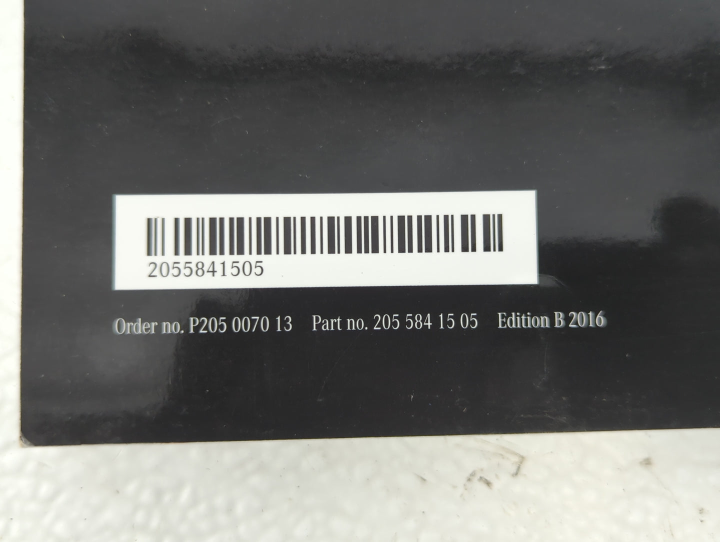 2016 Mercedes-Benz C320 Owners Manual Book Guide P/N:205 584 15 05 OEM Used Auto Parts - Oemusedautoparts1.com