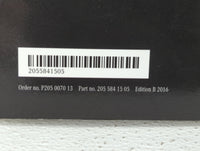 2016 Mercedes-Benz C350 Owners Manual Book Guide OEM Used Auto Parts - Oemusedautoparts1.com