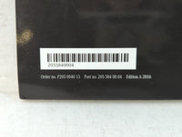 2016 Mercedes-Benz C350 Owners Manual Book Guide P/N:205 584 00 04 OEM Used Auto Parts - Oemusedautoparts1.com