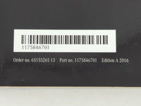2016 Mercedes-Benz Cla180 Owners Manual Book Guide P/N:1175846701 OEM Used Auto Parts - Oemusedautoparts1.com