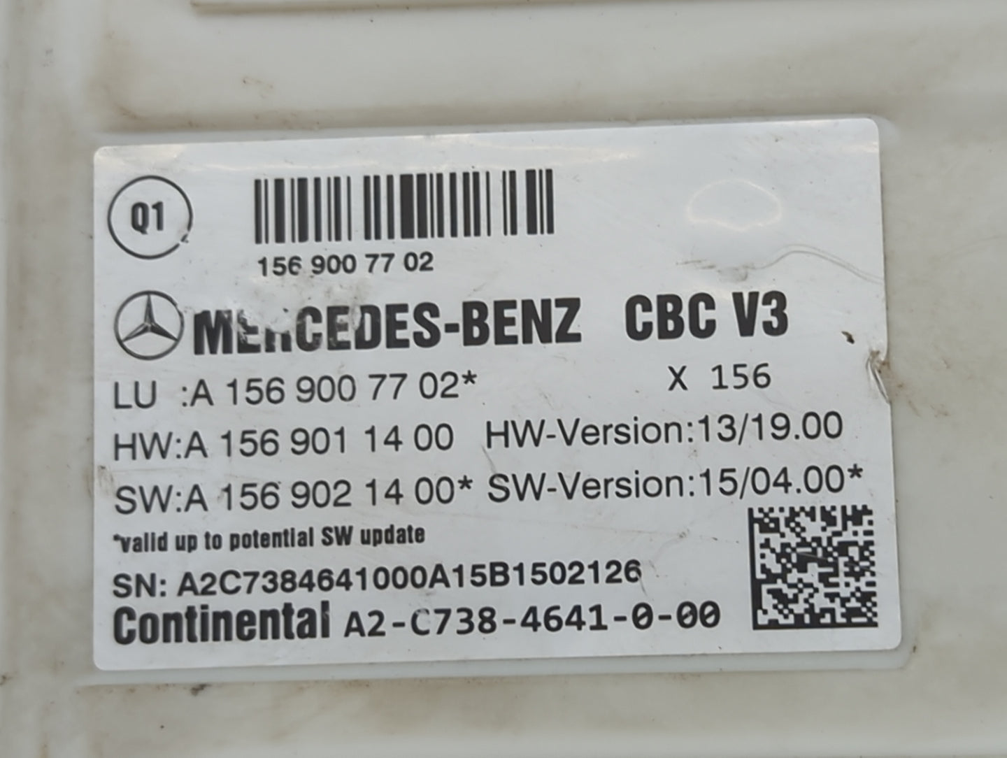 2014 Mercedes-benz Cla250 Body Control Module Bcm Inner Cabin Fuse Box - Oemusedautoparts1.com
