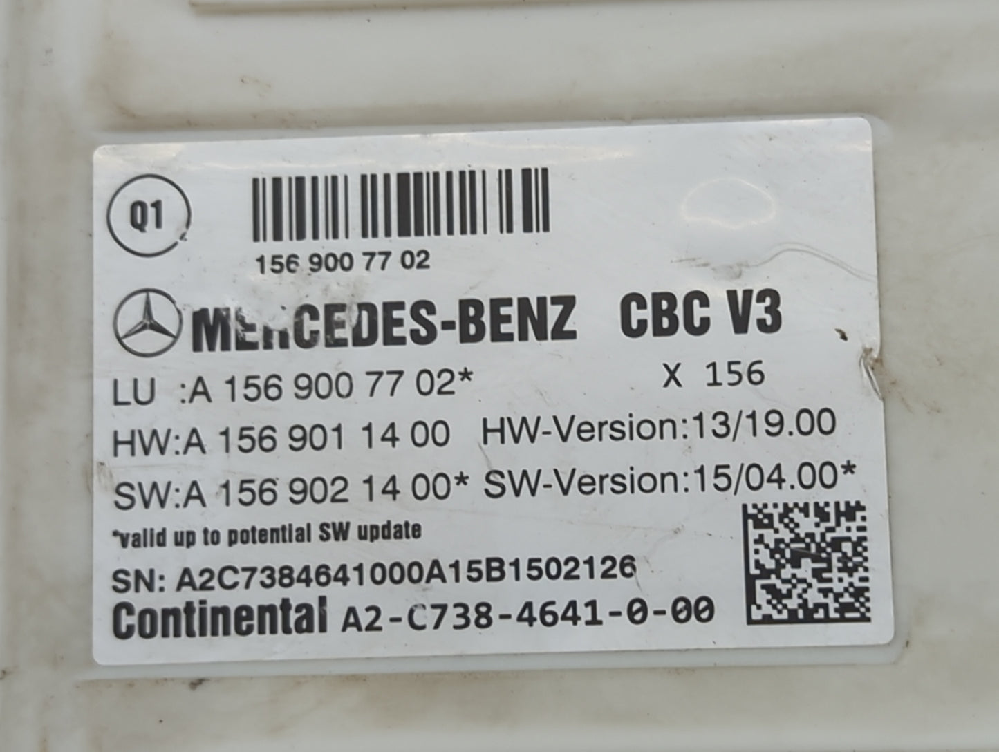 2014 Mercedes-benz Cla250 Body Control Module Bcm Inner Cabin Fuse Box - Oemusedautoparts1.com