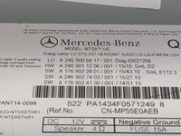 2016 Mercedes-Benz Cla250 Radio AM FM Cd Player Receiver Replacement P/N:A2469006417 A2469011206, A1769022801, A2469027403 F