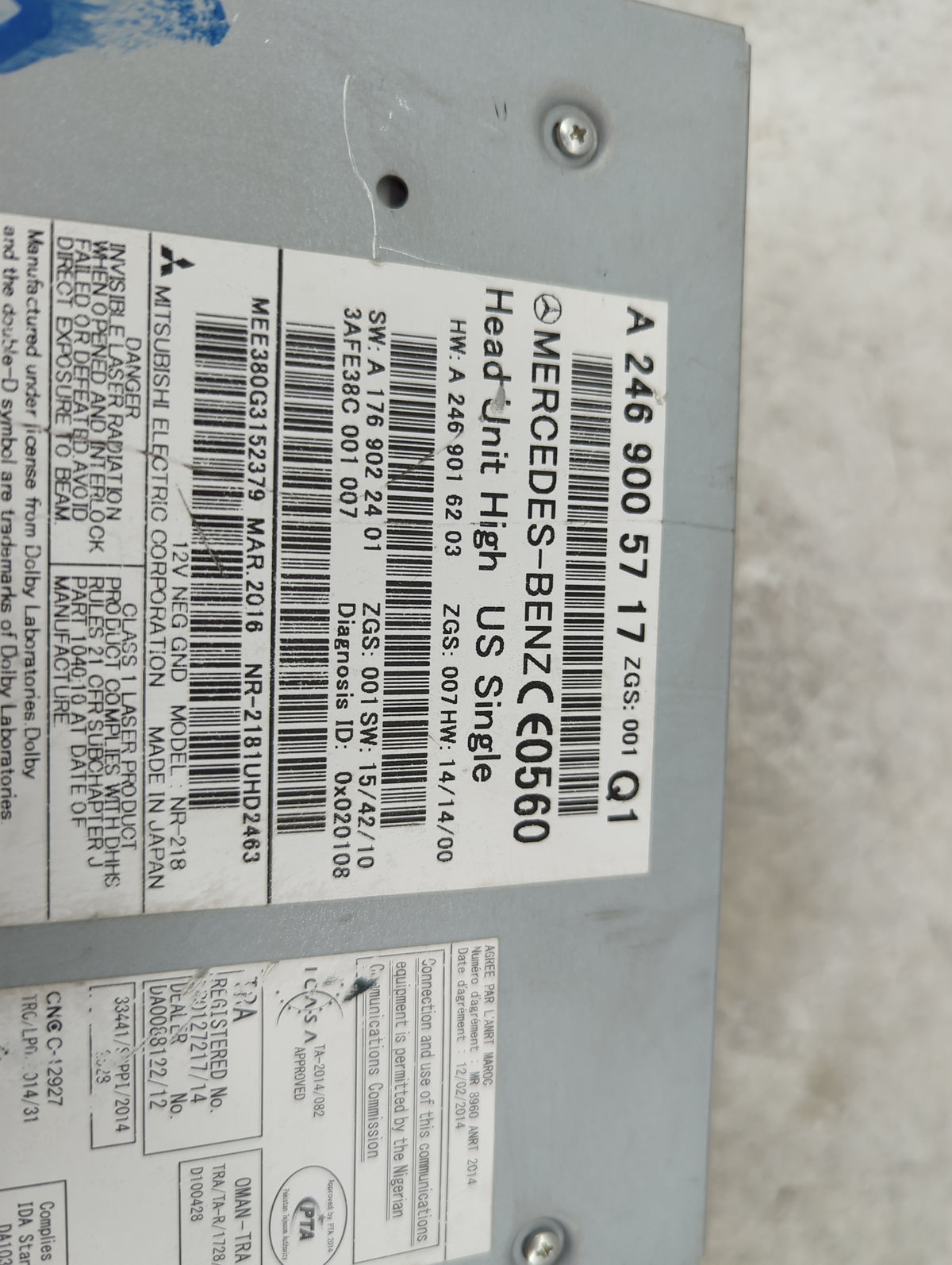 2014-2019 Mercedes-benz Cla250 Radio Speaker Amplifier 1513754 - Oemusedautoparts1.com
