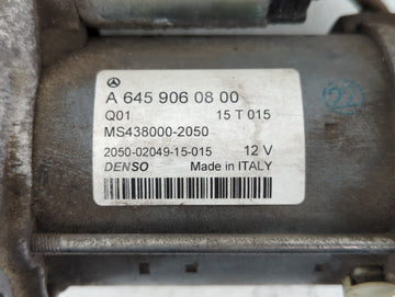 2014-2019 Mercedes-Benz Cla250 Car Starter Motor Solenoid OEM P/N:A 645 906 08 00 Fits OEM Used Auto Parts
