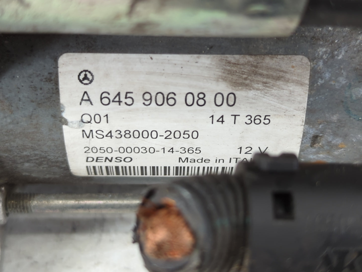 2014-2019 Mercedes-Benz Cla250 Car Starter Motor Solenoid OEM P/N:A 645 906 08 00 Fits OEM Used Auto Parts - Oemusedautopart