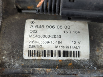 2014-2019 Mercedes-Benz Cla250 Car Starter Motor Solenoid OEM P/N:A645 906 08 00 Fits Fits 2013 2014 2015 2016 2017 2018 2019 2020 OEM Used Auto Parts