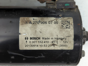 2014-2019 Mercedes-Benz Cla250 Car Starter Motor Solenoid OEM P/N:A 270 906 07 00 Fits OEM Used Auto Parts