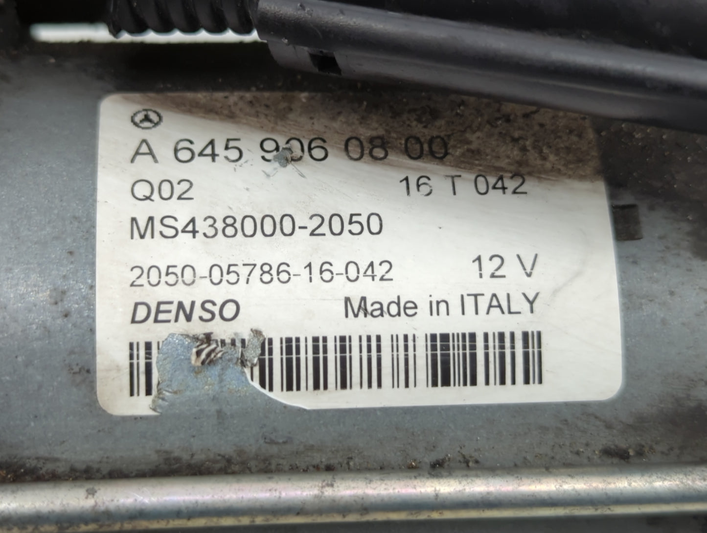 2014-2019 Mercedes-Benz Cla250 Car Starter Motor Solenoid OEM P/N:A 645 906 08 00 Fits OEM Used Auto Parts - Oemusedautopart