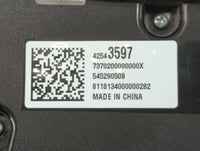 2014-2019 Mercedes-Benz Cla250 Climate Control Module Temperature AC/Heater Replacement P/N:42543597 Fits OEM Used Auto Part