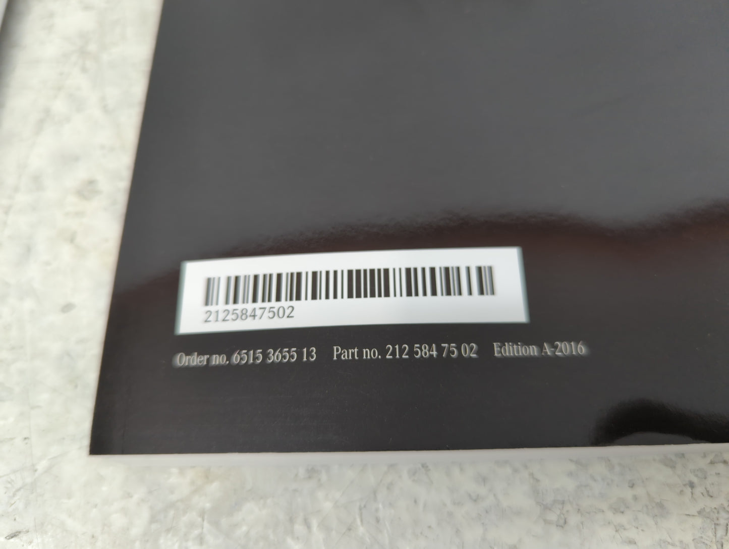 2016 Mercedes-Benz E300 Owners Manual Book Guide OEM Used Auto Parts - Oemusedautoparts1.com
