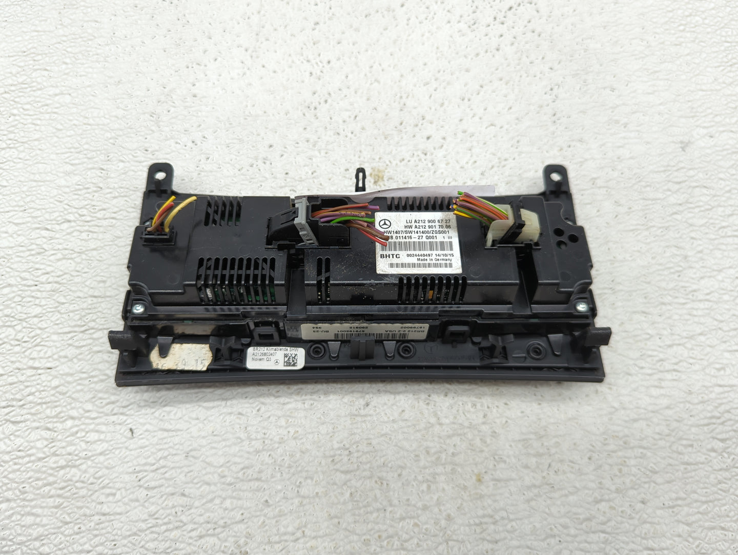 2015-2016 Mercedes-Benz E350 Climate Control Module Temperature AC/Heater Replacement P/N:A212 901 70 06 A212 900 67 27 Fits