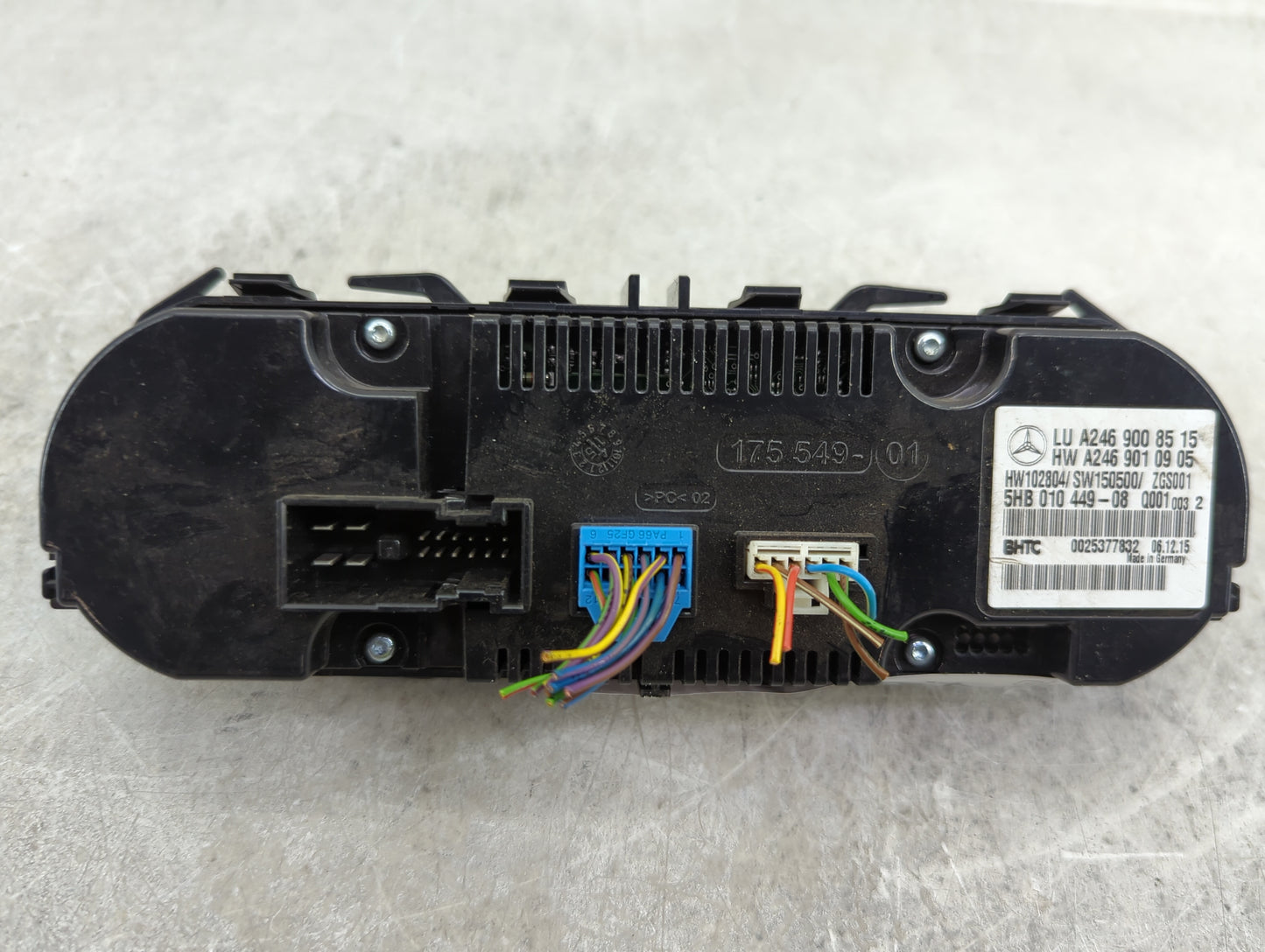 2015-2020 Mercedes-Benz Gla250 Climate Control Module Temperature AC/Heater Replacement Fits OEM Used Auto Parts - Oemusedau