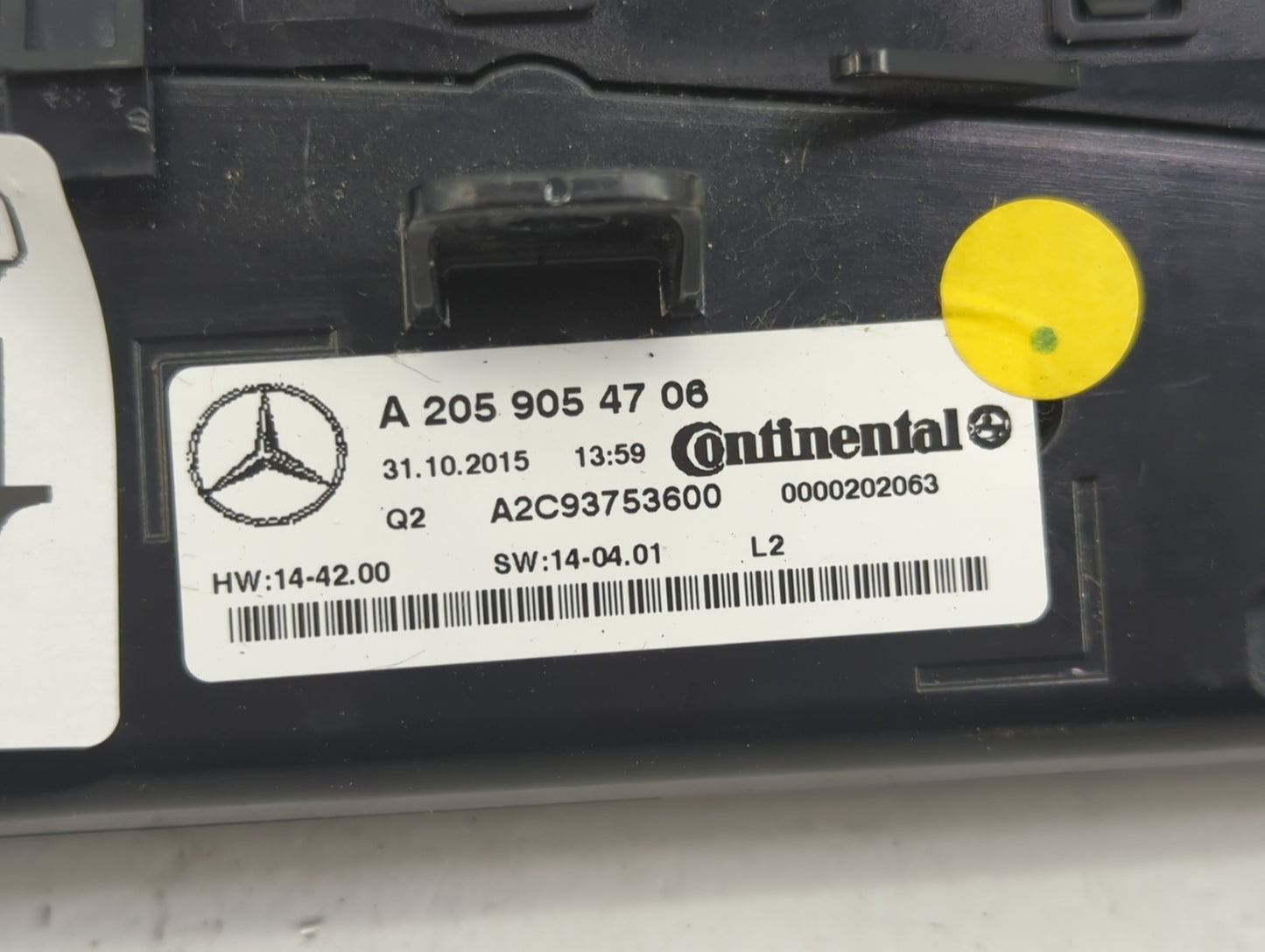 2016-2019 Mercedes-Benz Glc300 Climate Control Module Temperature AC/Heater Replacement P/N:A 205 905 47 06 Fits OEM Used Au