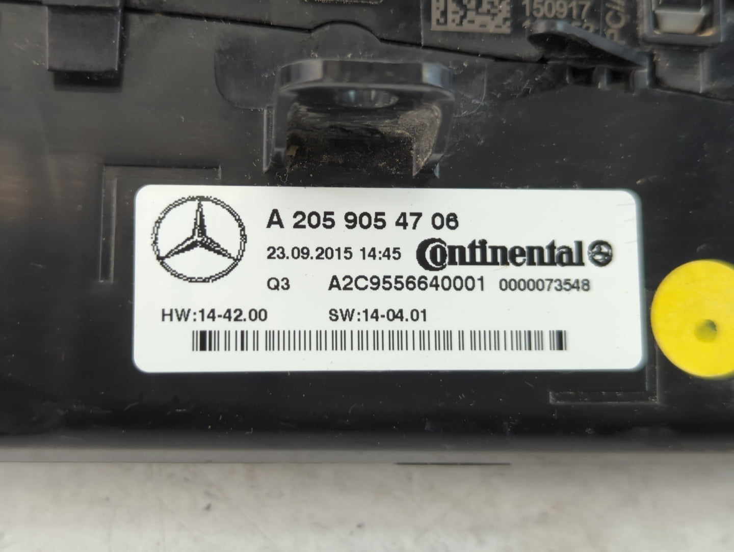 2016-2019 Mercedes-Benz Glc300 Climate Control Module Temperature AC/Heater Replacement P/N:A2C9556640001 A 205 905 47 06 Fi