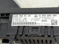 2016 Mercedes-Benz Gle350 Instrument Cluster Speedometer Gauges P/N:A166 900 81 16 Fits Fits 2017 OEM Used Auto Parts - Oemu