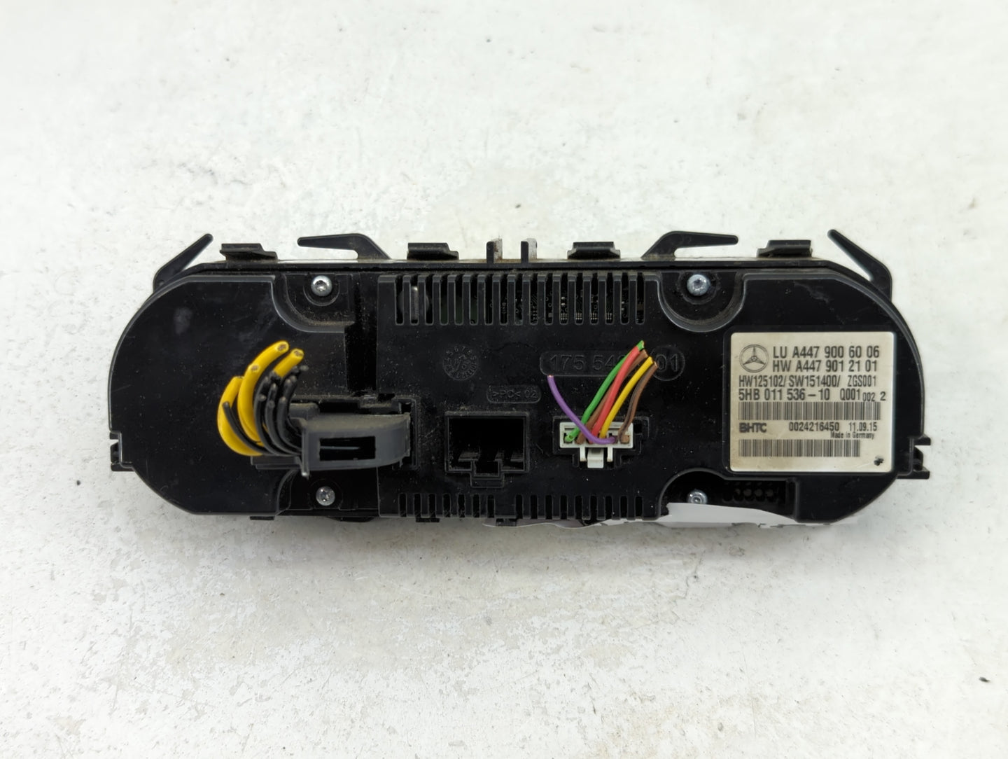 2016-2020 Mercedes-Benz Metris Climate Control Module Temperature AC/Heater Replacement P/N:A447 901 21 01 A447 900 60 06 Fi