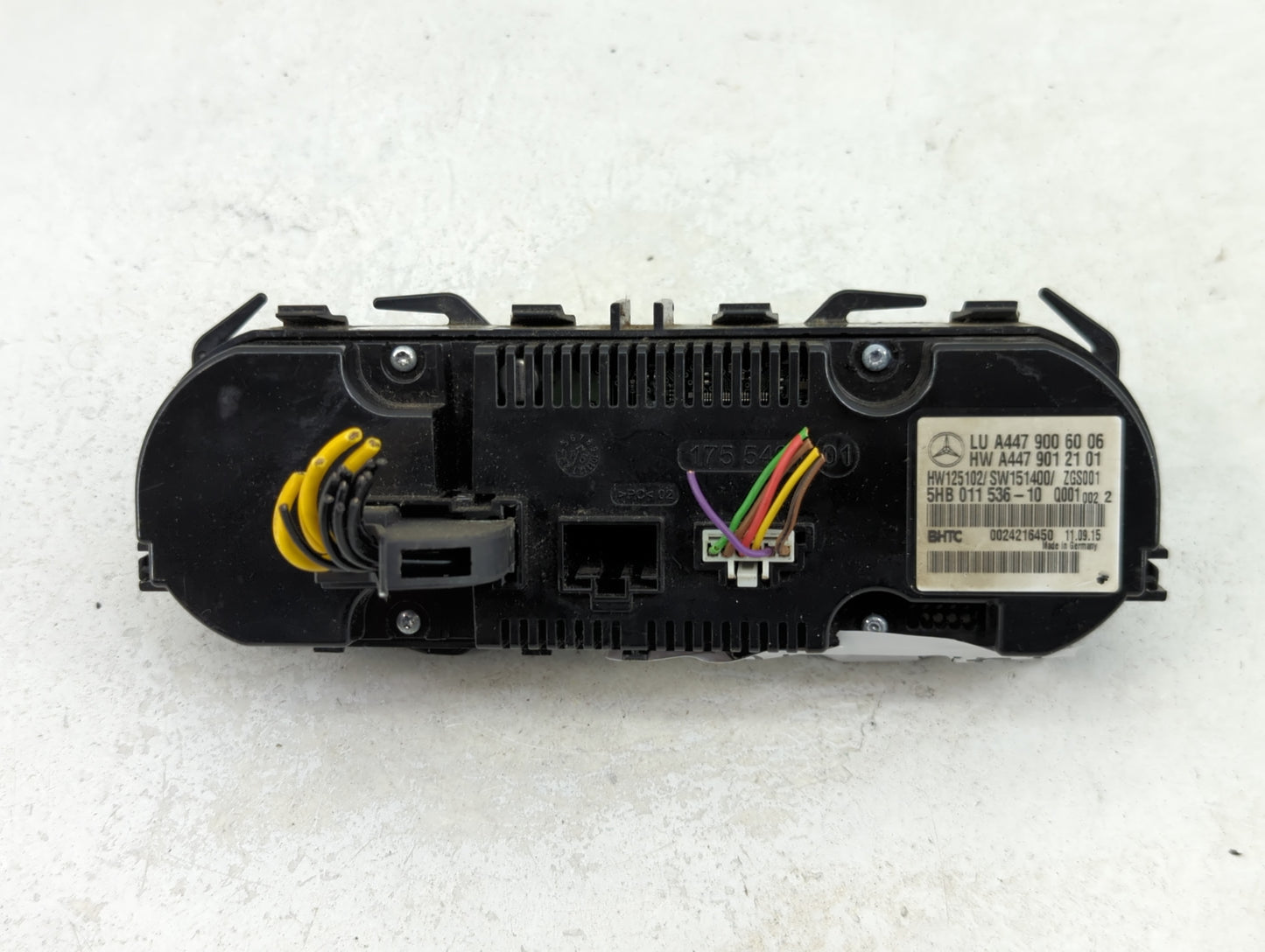 2016-2020 Mercedes-Benz Metris Climate Control Module Temperature AC/Heater Replacement P/N:A447 901 21 01 A447 900 60 06 Fi