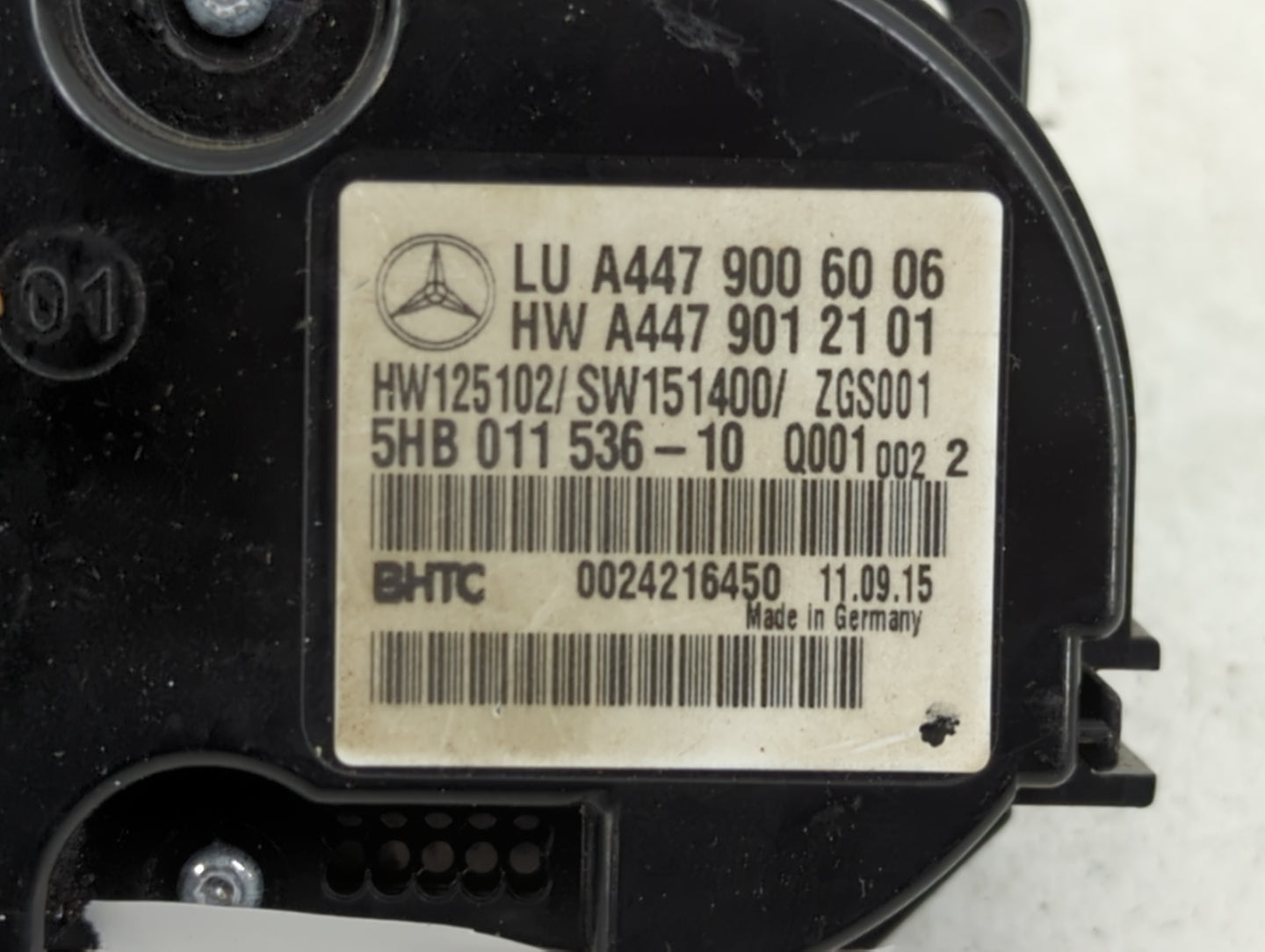 2016-2020 Mercedes-Benz Metris Climate Control Module Temperature AC/Heater Replacement P/N:A447 901 21 01 A447 900 60 06 Fi