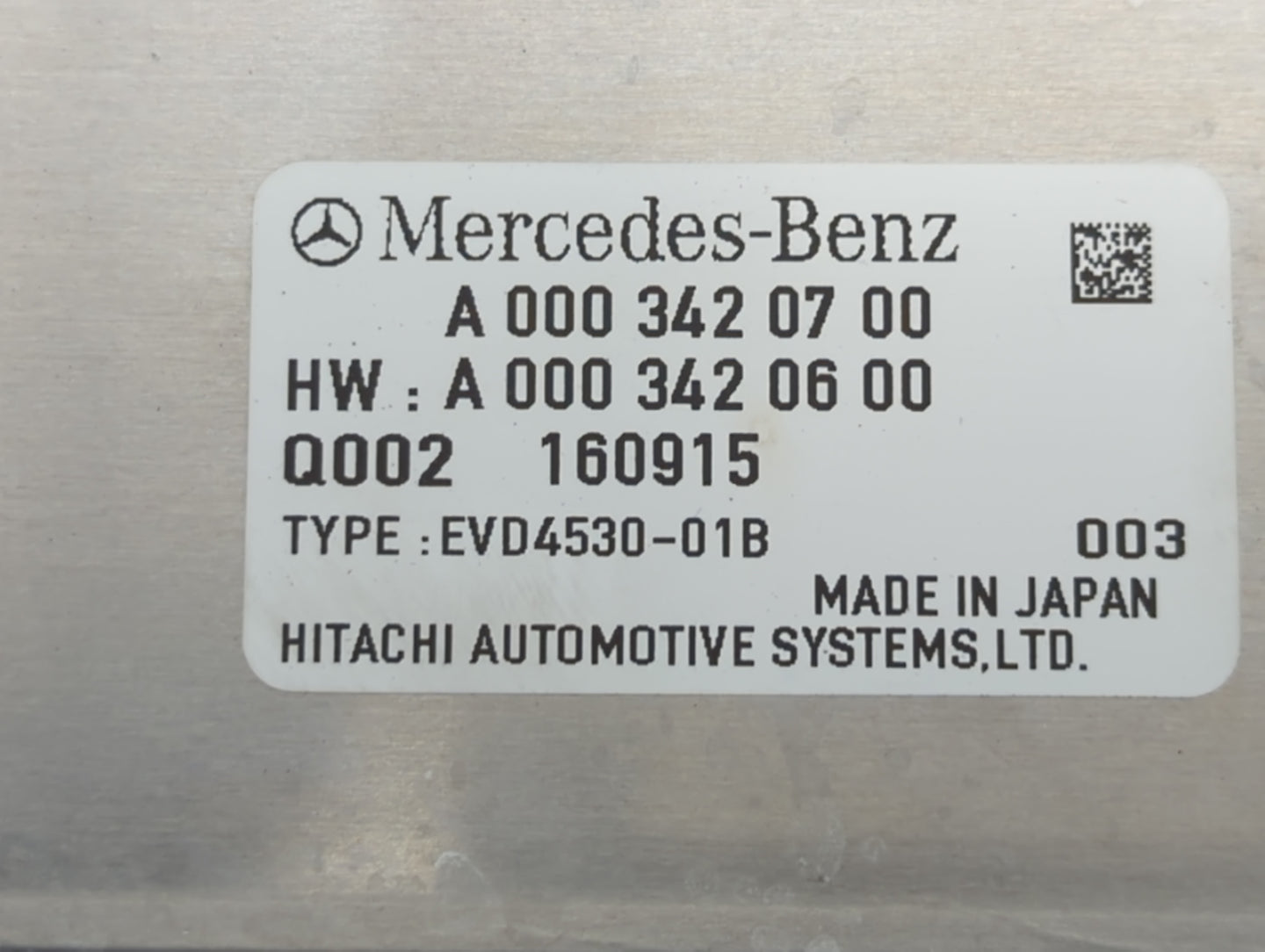 2015-2017 Mercedes-Benz S550e Hybrid DC Synergy Drive Power Inverter P/N:A 000 342 07 00 Fits OEM Used Auto Parts - Oemuseda